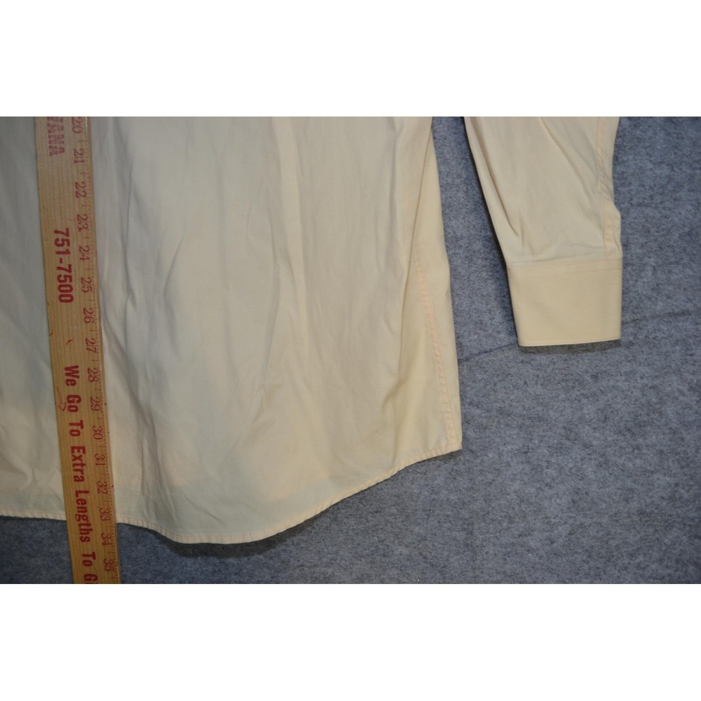 VTG Lucchese Classics Shirt Mens XL Yellow Western‎ Cowboy Button Up Long Sleeve - Picture 14 of 16